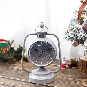 Grey Metal Clock